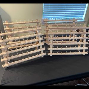 Set of 4 spool holders ring displays